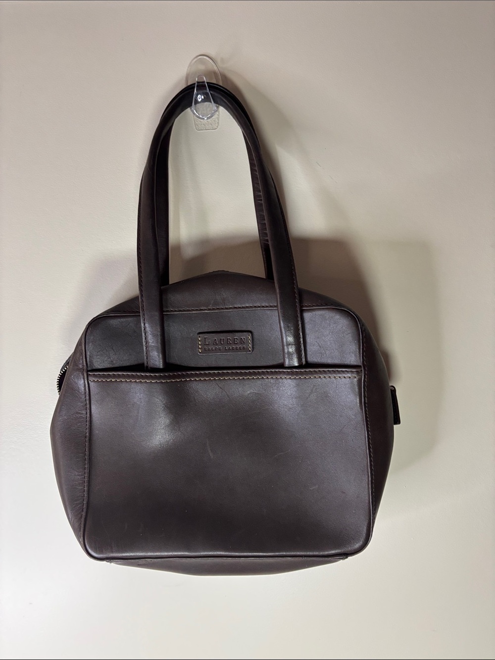 Lauren Ralph Lauren Dark Brown Leather Handbag